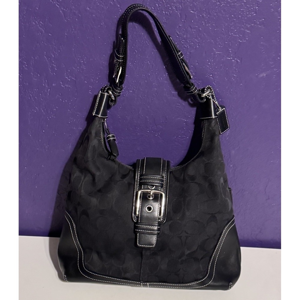 Coach | Bags | Coach Hampton Soho 6824 Black Signature C Canvas